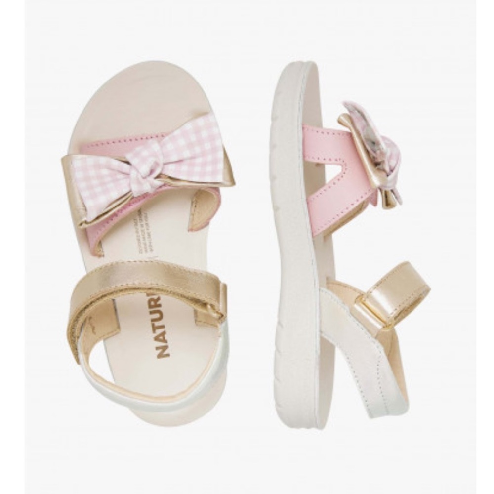 NATURINO SUMATRA Leather sandals in Pink - Picture 3 of 16